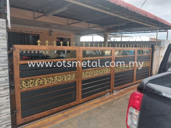 MMG033 Metal Main Gate (Grill) Johor Bahru (JB) Design, Supplier, Supply | OTS Metal Works