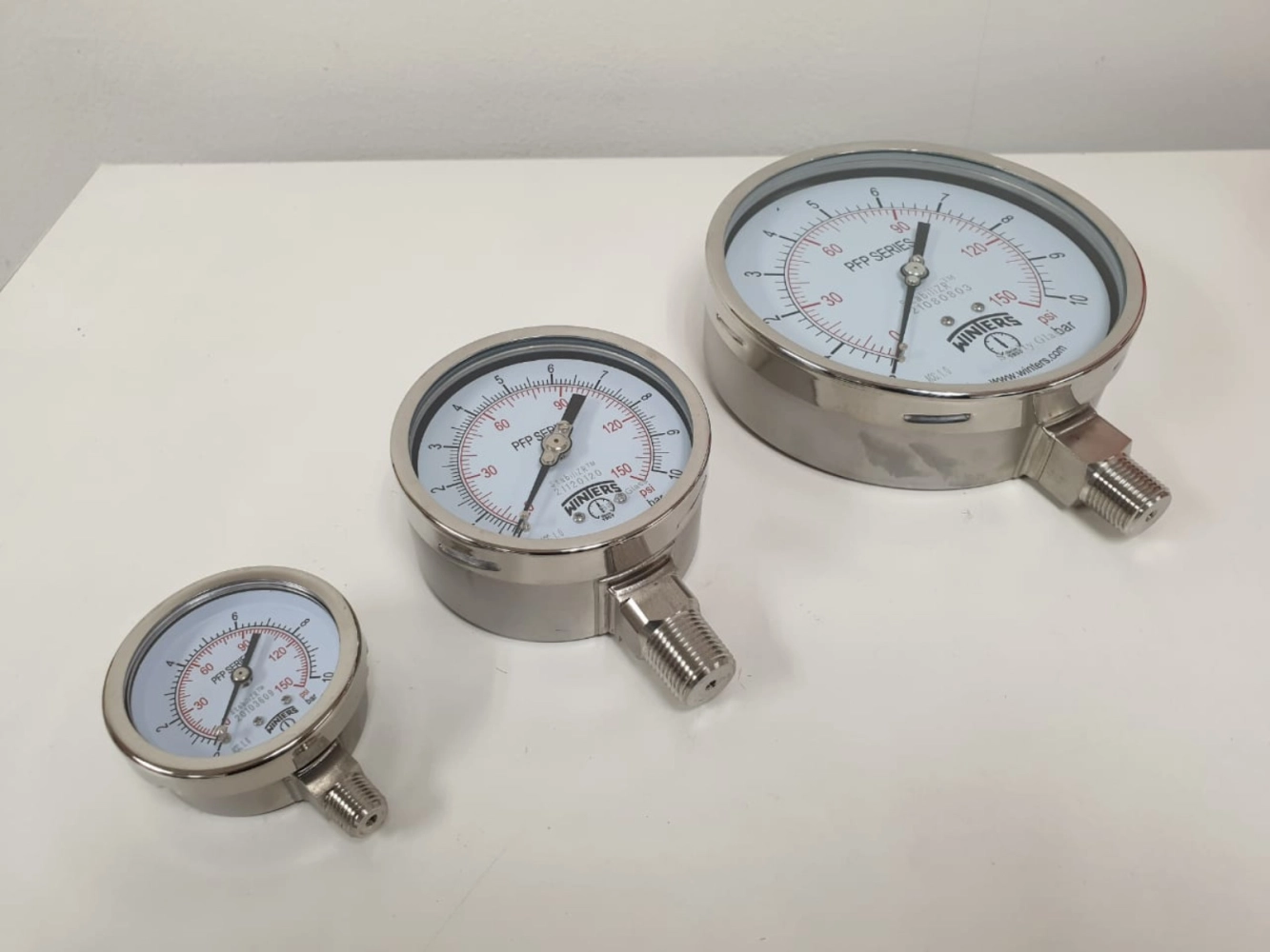 WINTERS | PFP StabiliZR Pressure Gauge, Fully Stainless Steel