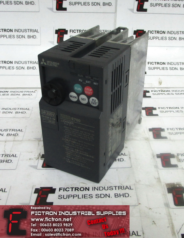 FR-E720-0.75K FRE720075K MITSUBISHI Inverter Supply Repair Malaysia Singapore Indonesia USA Thailand