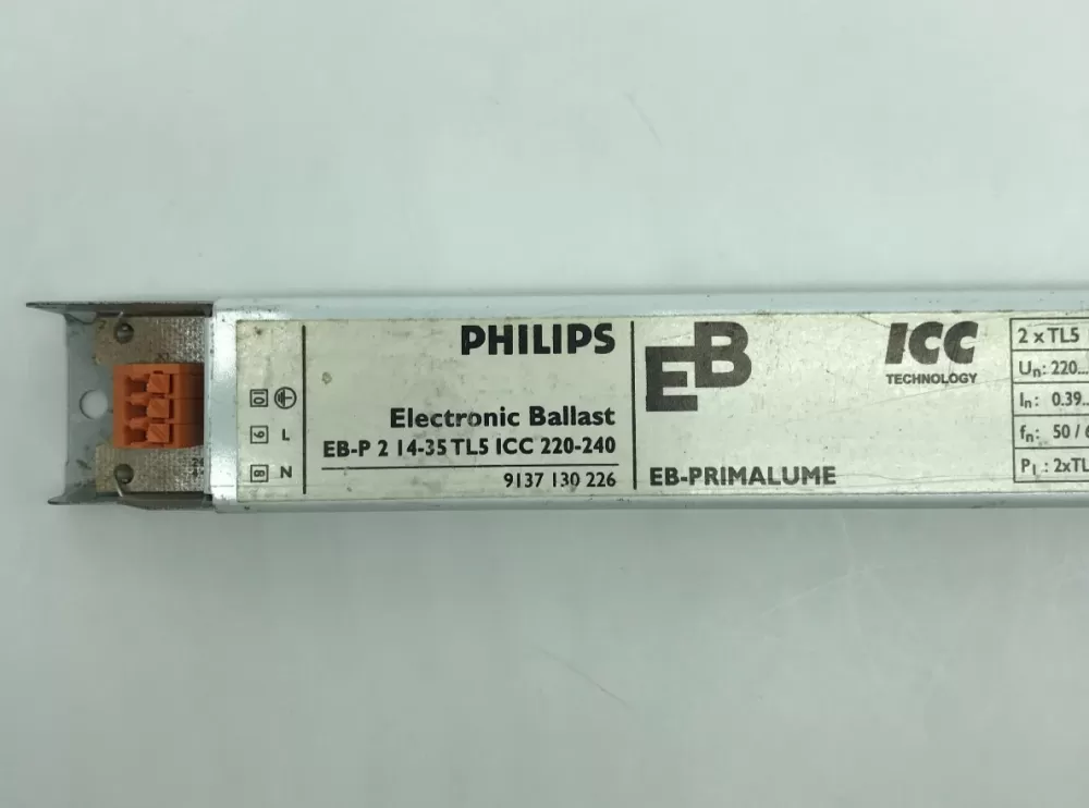PHILIPS EB-P 2x14-35W TL5 ICC 220-240V 50/60HZ ELECTRONIC BALLAST 9137130226