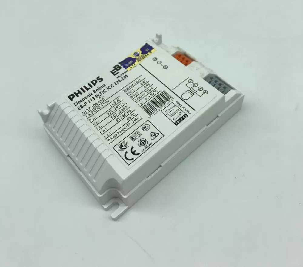 PHILIPS EB-P 113 PLT/C ICC 220-240V 50/60HZ ELECTRONIC BALLAST 9137100650