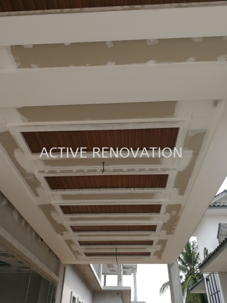 Ceiling Design With Fiber Wood Ceiling Design Muar, Johor, Malaysia Interior Decorator | ACTIVE RENOVATION CONTRACT