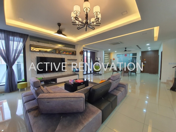 Ceiling Design With Fiber Wood Ceiling Design Muar, Johor, Malaysia Interior Decorator | ACTIVE RENOVATION CONTRACT