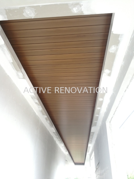 Ceiling Design With Fiber Wood Ceiling Design Muar, Johor, Malaysia Interior Decorator | ACTIVE RENOVATION CONTRACT