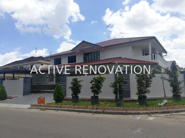 Jb. (Before After Double Storey Terrace) With Interior Double Storey Terrace Muar, Johor, Malaysia Interior Decorator | ACTIVE RENOVATION CONTRACT