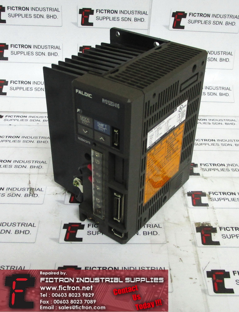 RYS152S3-VVS RYS152S3VVS FUJI ELECTRIC AC Servo Drive Supply Repair Malaysia Singapore Indonesia USA Thailand