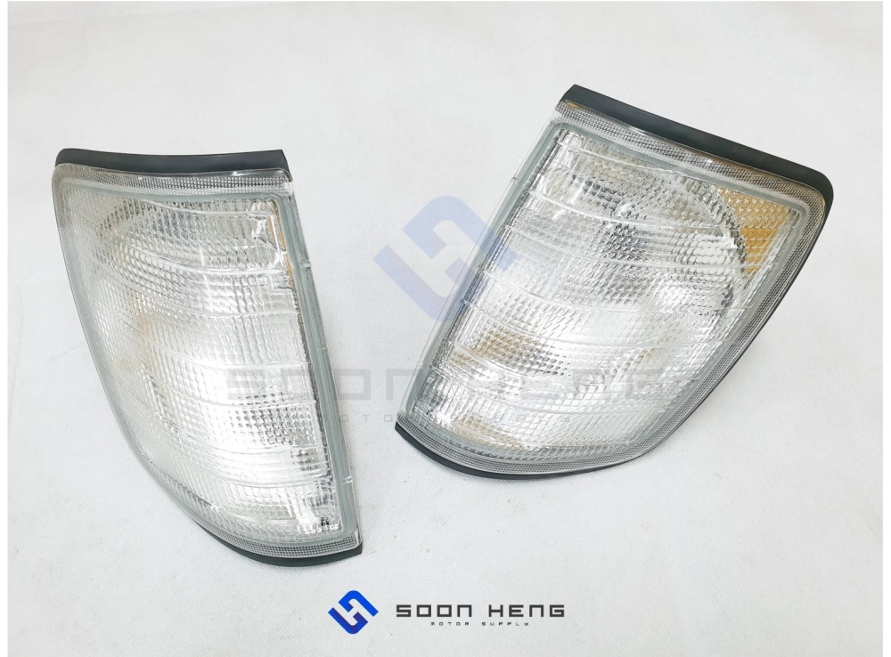 Mercedes-Benz W124, C124 and S124 - Left and Right Signal Lamp/ Blinker Lamp (White) (Original MB)