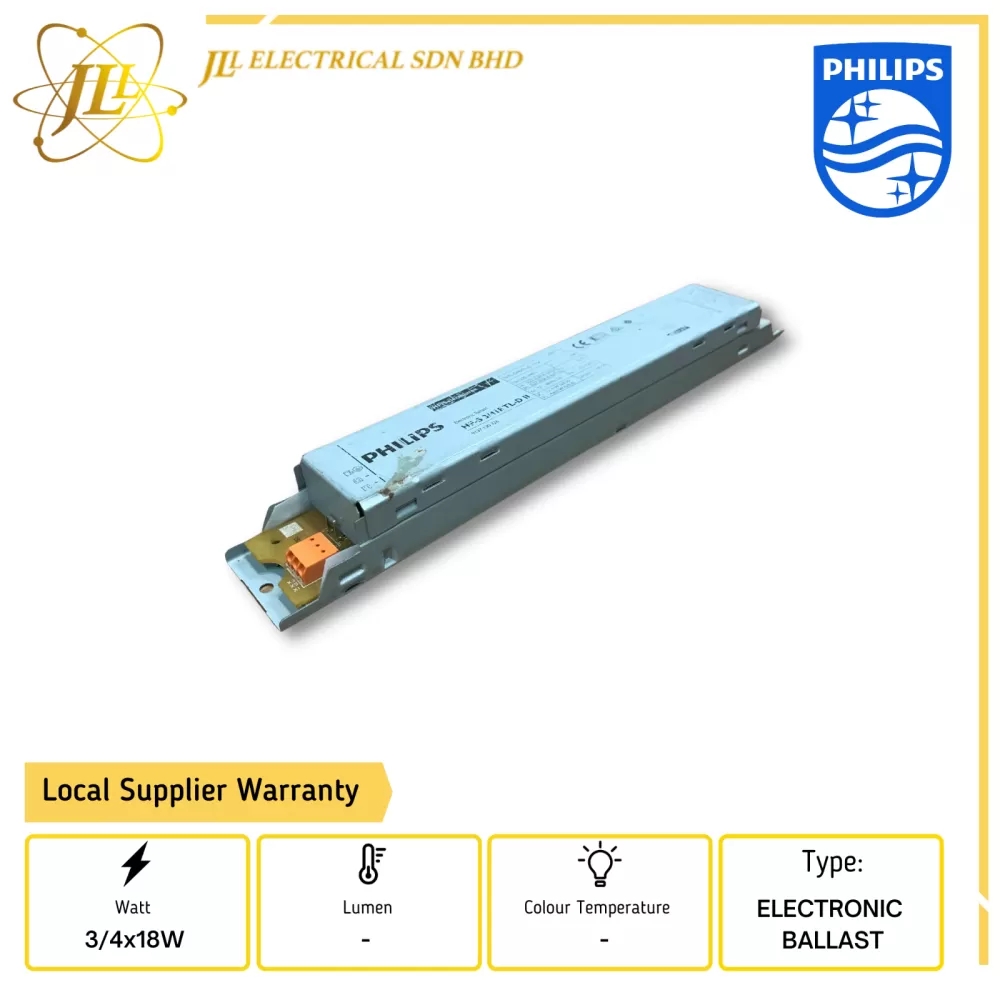 PHILIPS HF-S 3/418 TLD II 220-240V 50/60HZ ELECTRONIC BALLAST 913713032666