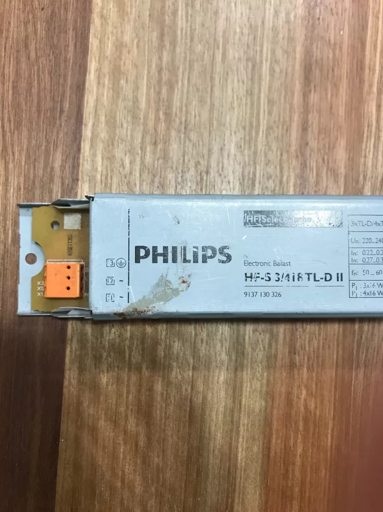 PHILIPS HF-S 3/418 TLD II 220-240V 50/60HZ ELECTRONIC BALLAST 913713032666