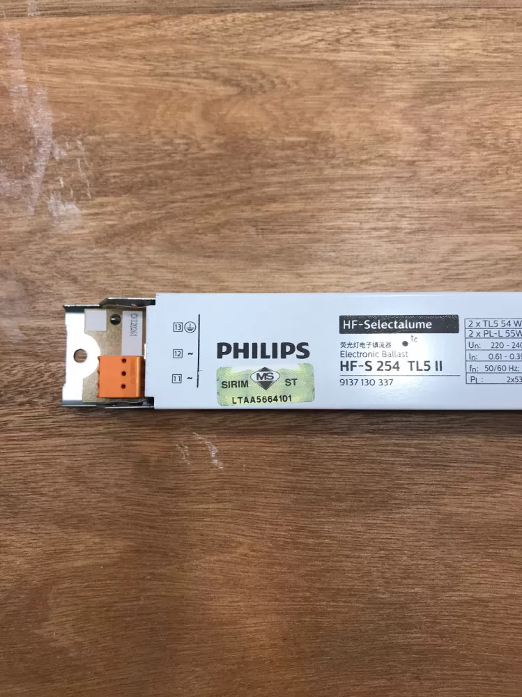 PHILIPS HF-S 254 TL5 II 220-240V 50/60HZ ELECTRONIC BALLAST 913713033766