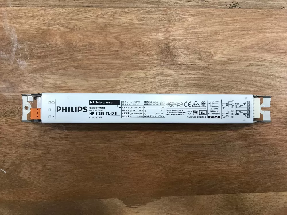 PHILIPS HF-S 258 TLD II 220-240V 50/60HZ ELECTRONIC BALLAST 913713032566