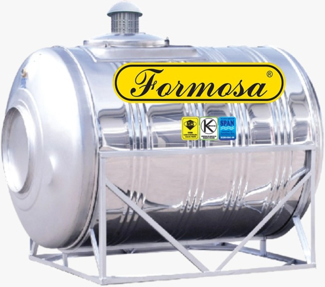 Formosa Stainless Steel (SUS-316) ZR Series Water Tank Horizontal With Stand (FREE Brass Float Valve)