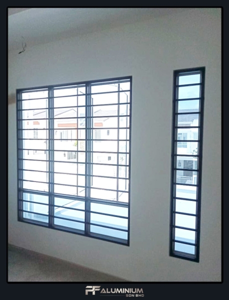 Aluminium Grille Window Grille Window Aluminium Grille Window & Door Seremban, Malaysia, Negeri Sembilan Supplier, Suppliers, Supply, Supplies | PF ALUMINIUM SDN BHD