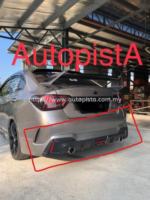 PROTON SAGA ABS REAR SKIRT 2019 (68) 