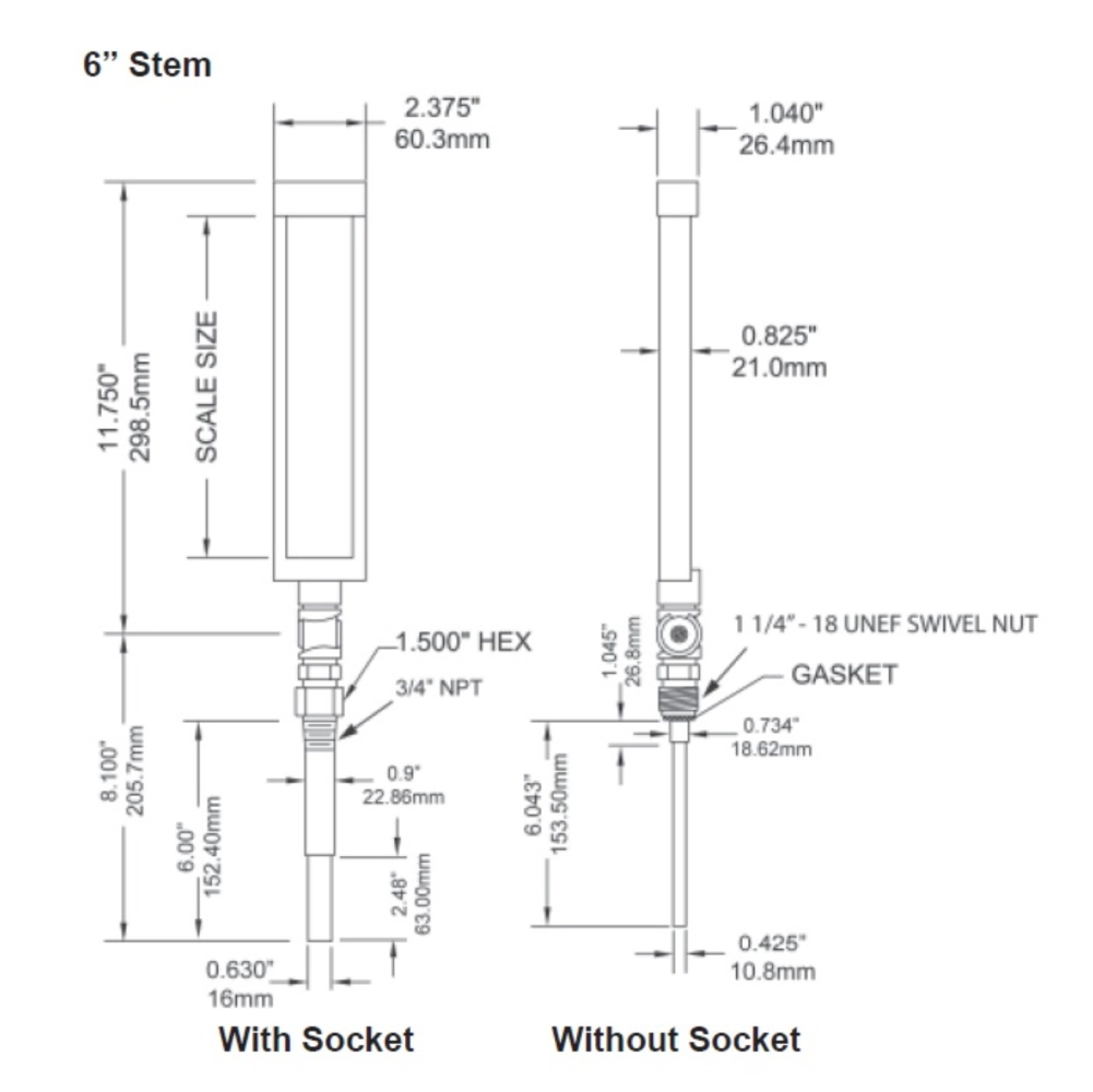 WINTERS | TIM Industrial 9" Thermometer