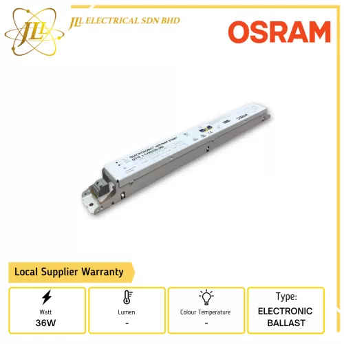 OSRAM QTIS E 1X36W 220-240V T8 ELECTRONIC BALLAST