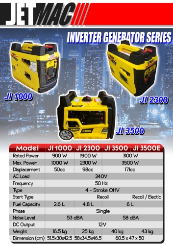 Jetmac JI1000/JI2300/JI3500/JI3500E