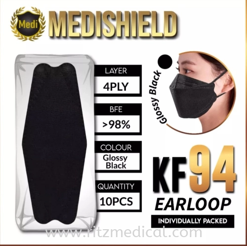 KF94 Facemask, MDA Approved,  Medical Grade 4 Ply, Medisheild, Box-20