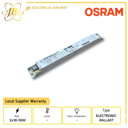 OSRAM QT FIT 5/8 2x18-39W 220-240V ELECTRONIC BALLAST 