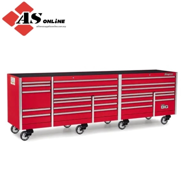 SNAP-ON 144" 26 Drawer Five Bank EPIQ Series Roll Cab with PowerDrawer (Red) / Model: KEXP725D0PBO