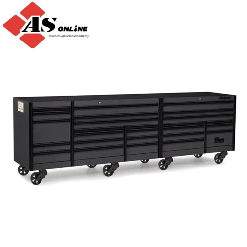 SNAP-ON 144" 26 Drawer Five Bank EPIQ Series Roll Cab with PowerDrawer (Storm Gray with Black Trim and Blackout Details) / Model: KEXP725D0PWZ