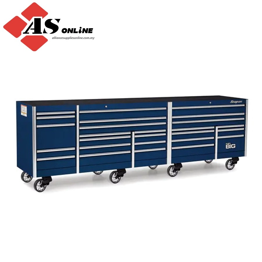 SNAP-ON 144" 26 Drawer Five Bank EPIQ Series Roll Cab with PowerDrawer (Royal Blue) / Model: KEXP725D0PCM