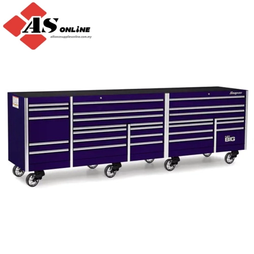 SNAP-ON 144" 26 Drawer Five Bank EPIQ Series Roll Cab with PowerDrawer (Plum Radical Purple) / Model: 