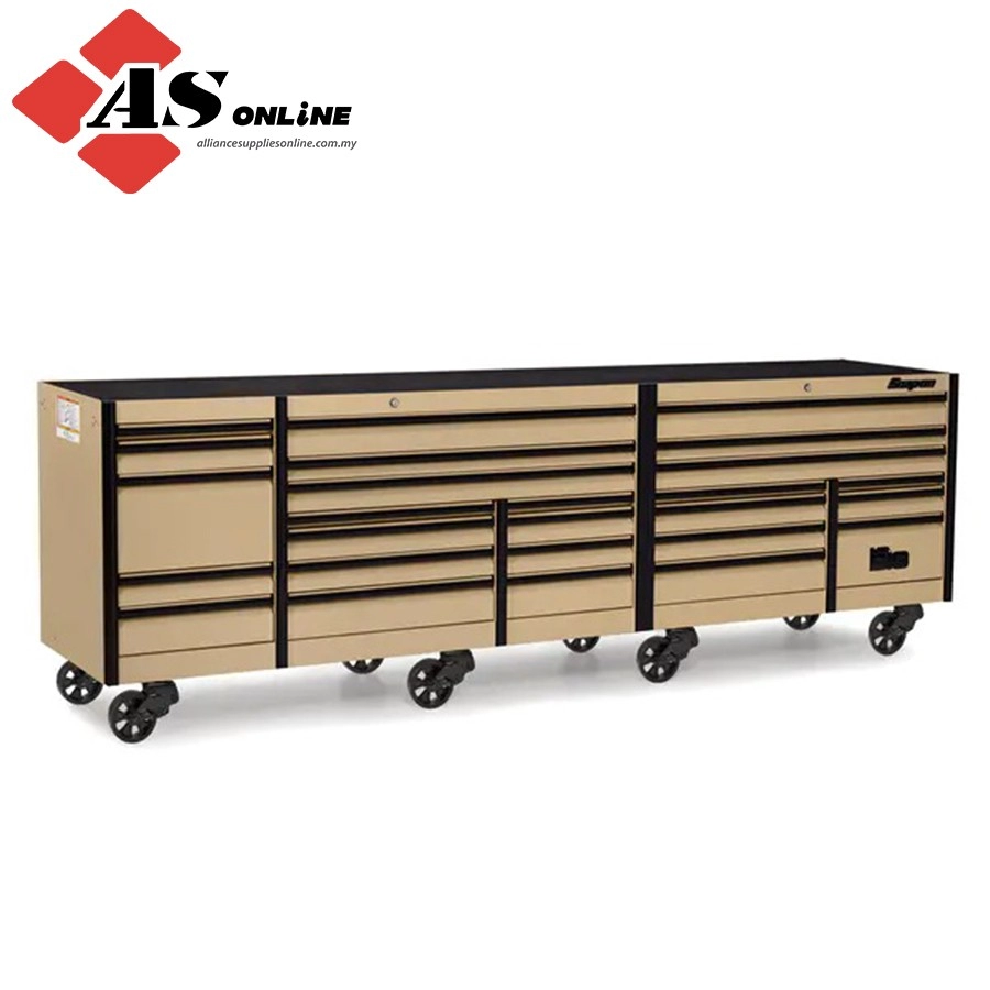 SNAP-ON 144" 26 Drawer Five Bank EPIQ Series Roll Cab with PowerDrawer (Combat Tan with Black Trim and Blackout Details) / Model: KEXP725D0PZS 
