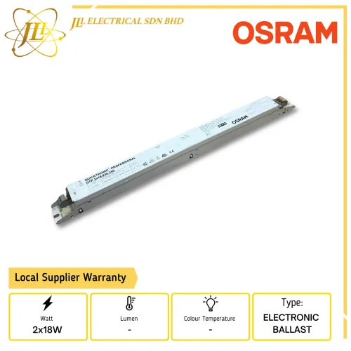 OSRAM QTP 2x18W 230-240V T8 ELECTRONIC BALLAST