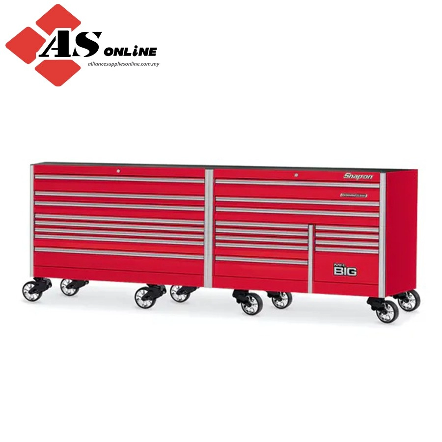 SNAP-ON 120" 20-Drawer Triple-Bank EPIQ Series Roll Cab (Red) / Model: KEXN603C0PBO