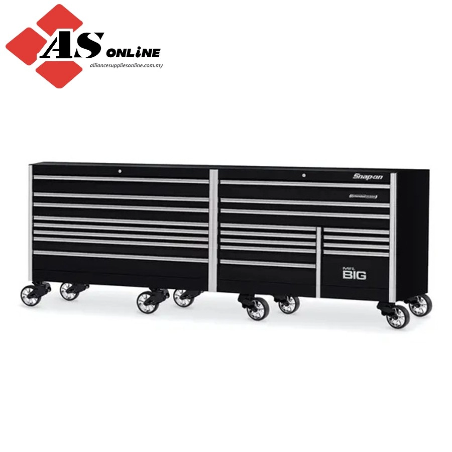 SNAP-ON 120" 20-Drawer Triple-Bank EPIQ Series Roll Cab (Gloss Black) / Model: KEXN603C0PC