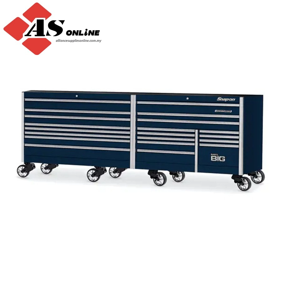 SNAP-ON 120" 20-Drawer Triple-Bank EPIQ Series Roll Cab (Midnight Blue) / Model: KEXN603C0PDG