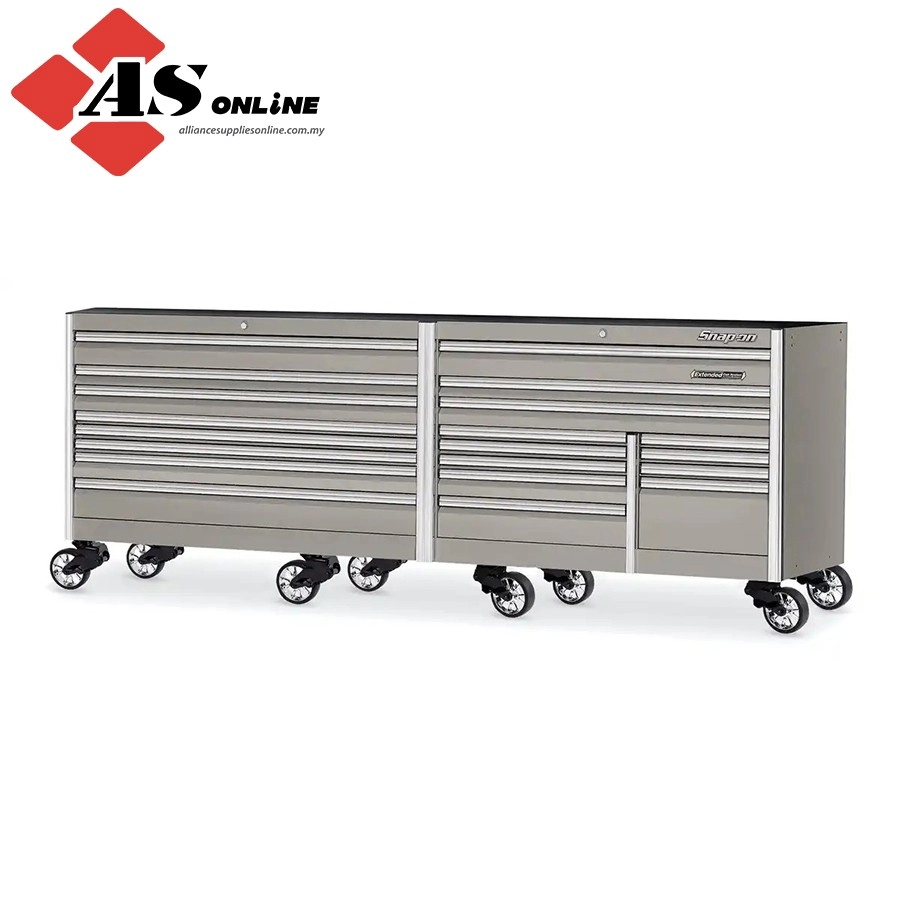 SNAP-ON 120" 20-Drawer Triple-Bank EPIQ Series Roll Cab (Arctic Silver) / Model: KEXN603C0PKS