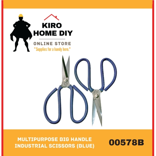 Multipurpose Big Handle Industrial Scissors (Blue) - 00578B
