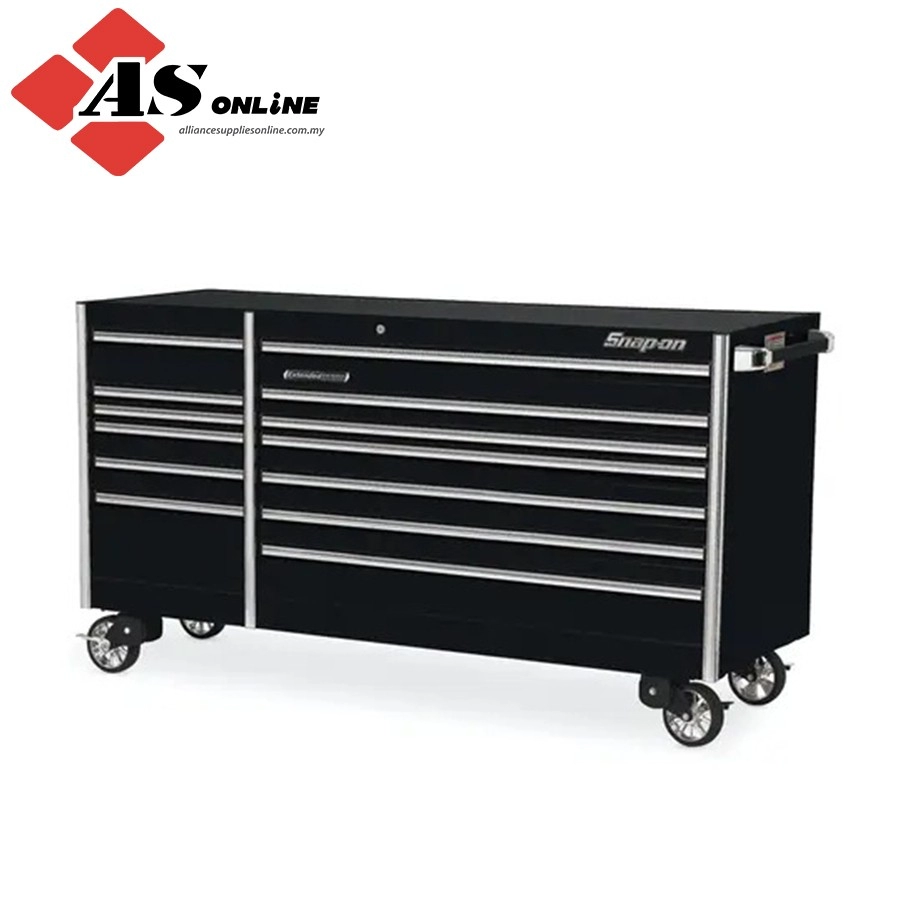 SNAP-ON 84" 13-Drawer Double-Bank EPIQ Series Roll Cab (Gloss Black) / Model: KERN842C0PC