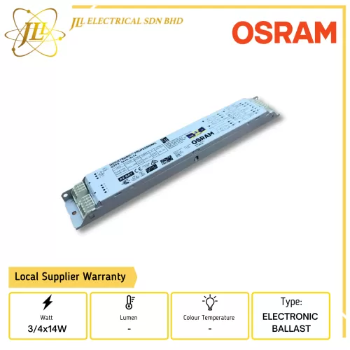 OSRAM QTP5 3/4X14W 220-240V NON DIMMABLE ELECTRONIC BALLAST