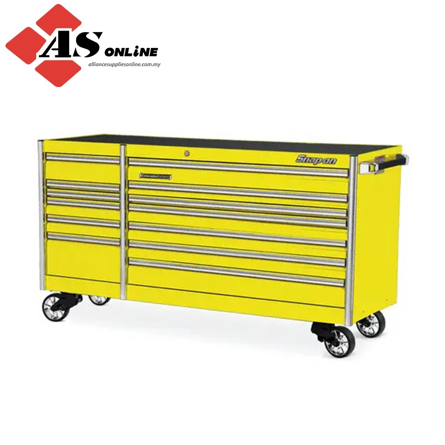 SNAP-ON 84" 13-Drawer Double-Bank EPIQ Series Roll Cab (Ultra Yellow) / Model: KERN842C0PES