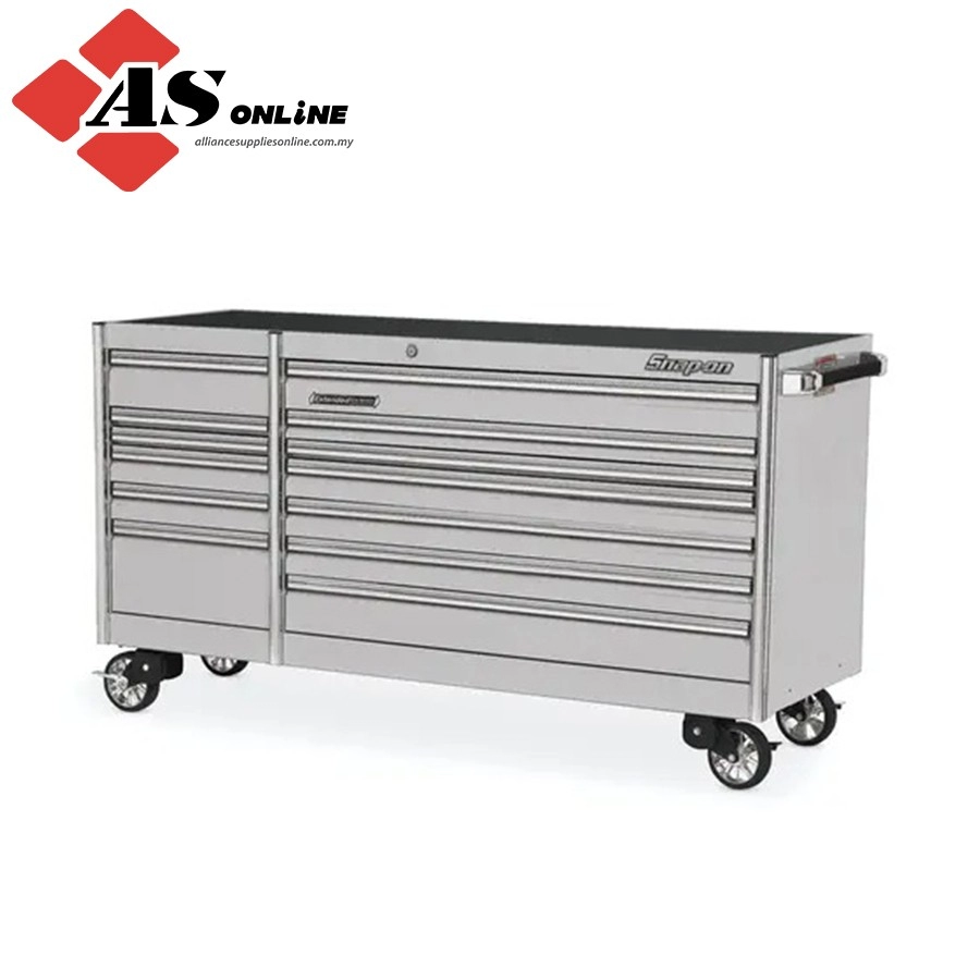 SNAP-ON 84" 13-Drawer Double-Bank EPIQ Series Roll Cab (Arctic Silver) / Model: KERN842C0PKS