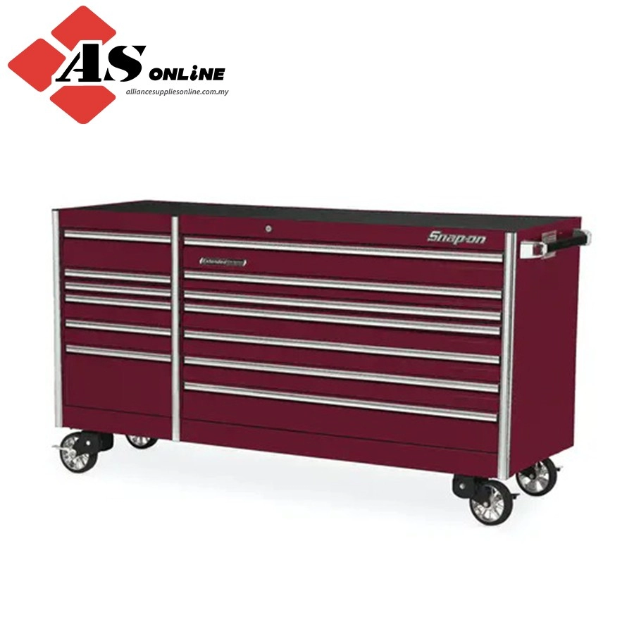 SNAP-ON 84" 13-Drawer Double-Bank EPIQ Series Roll Cab (Deep Cranberry) / Model: KERN842C0PM
