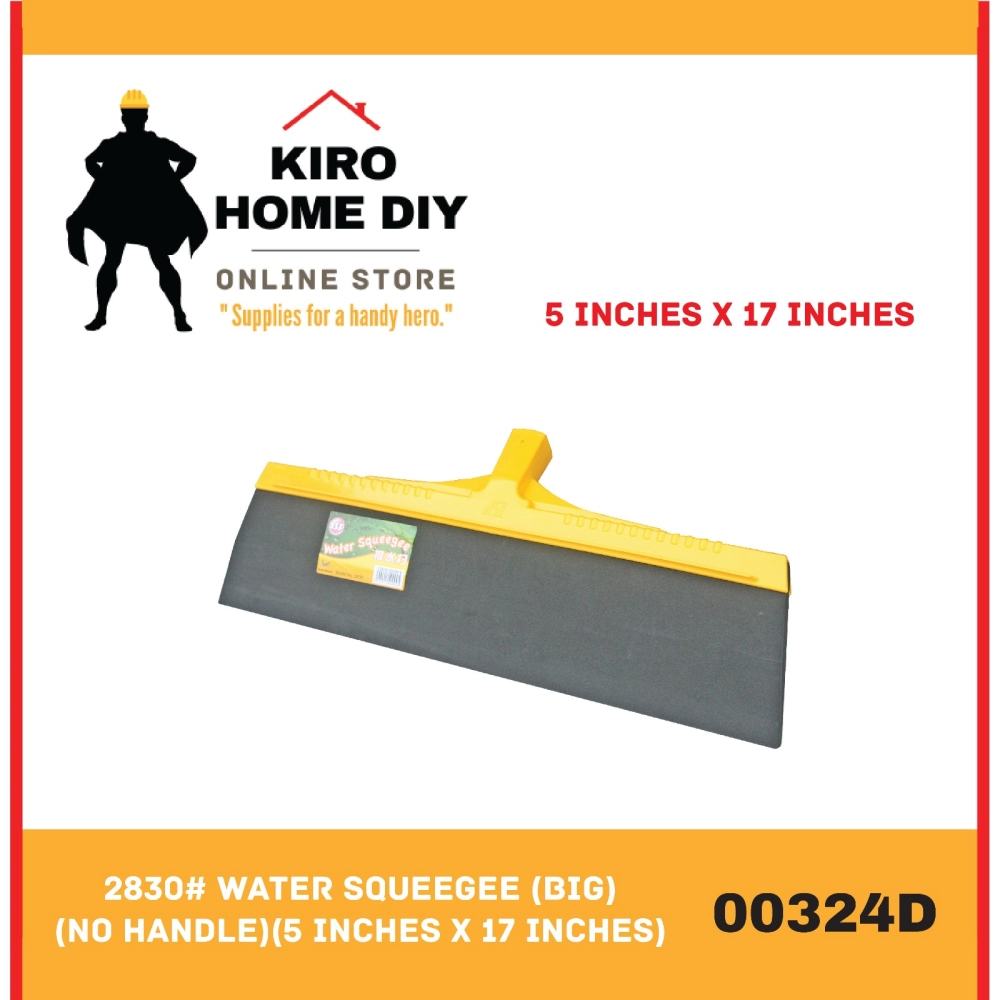 2830# Water Squeegee (Big)(No Handle)(5 Inches x 17 Inches) - 00324D