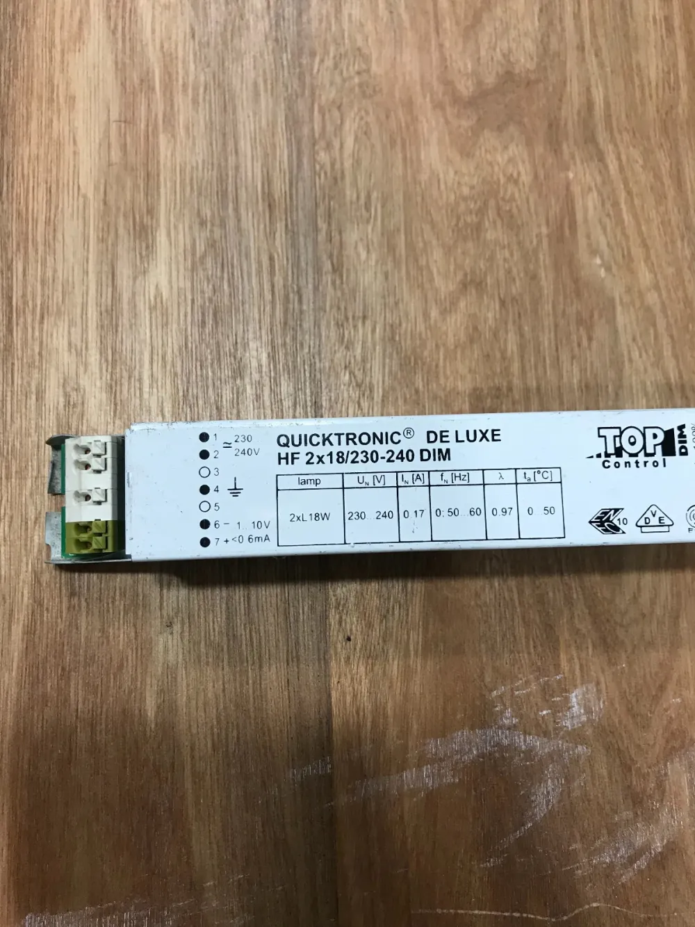 OSRAM HF 2x18W T8 1-10V DIMMABLE ELECTRONIC BALLAST