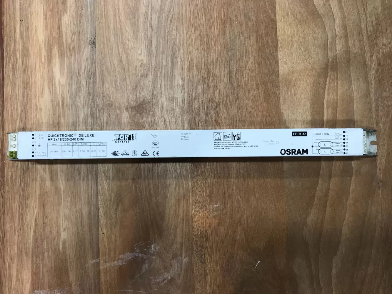 OSRAM HF 2x18W T8 1-10V DIMMABLE ELECTRONIC BALLAST