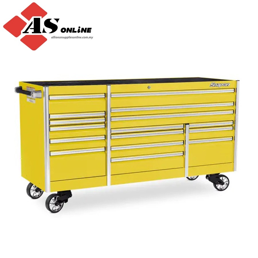 SNAP-ON 84" 16-Drawer Triple-Bank EPIQ Series Roll Cab (Ultra Yellow) / Model: KETN843C0PES