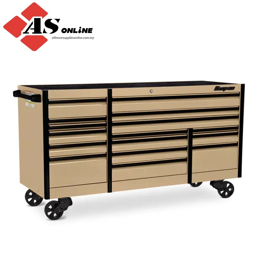 SNAP-ON 84" 16-Drawer Triple-Bank EPIQ Series Roll Cab (Combat Tan with Black Trim and Blackout Details) / Model: KETN843C0PZS