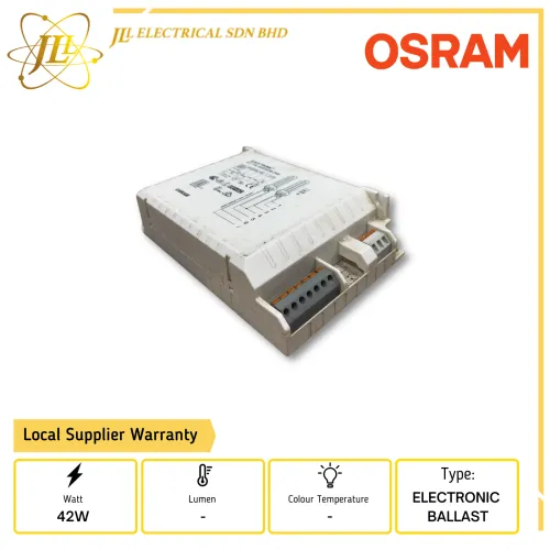 OSRAM QT-T/E 2x42W 230-240V PLC NON DIMMABLE ELECTRONIC BALLAST