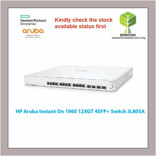 HP Aruba JL805A: Instant On 1960 12XGT 4SFP+ Switch 