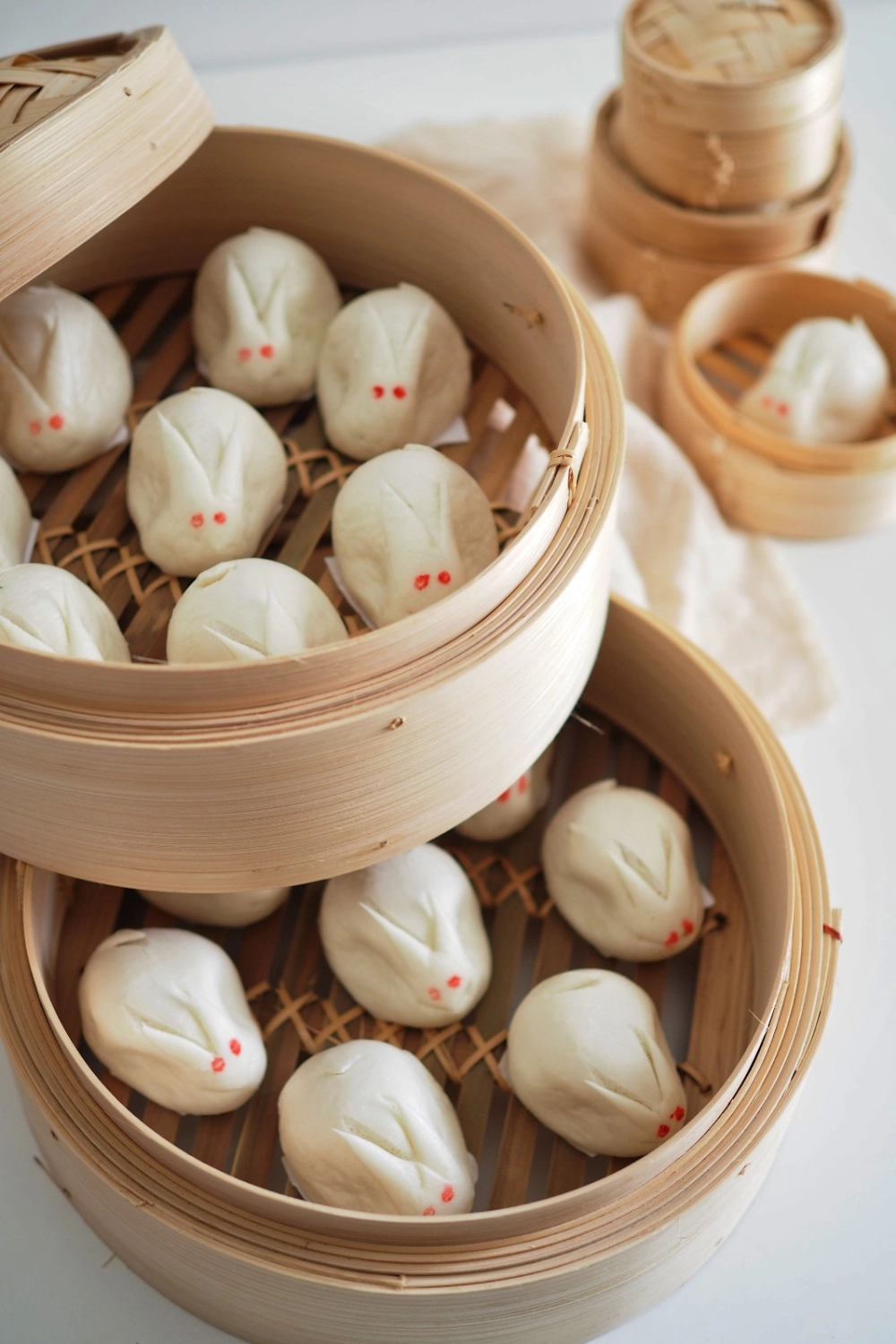 Mini Lotus Paste Rabbit Bun 莲蓉兔子包仔 (蒸)