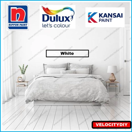 （白色油漆）White Color Nippon Dulux Kansai Interior Wall Exterior Wall Wood & Metal