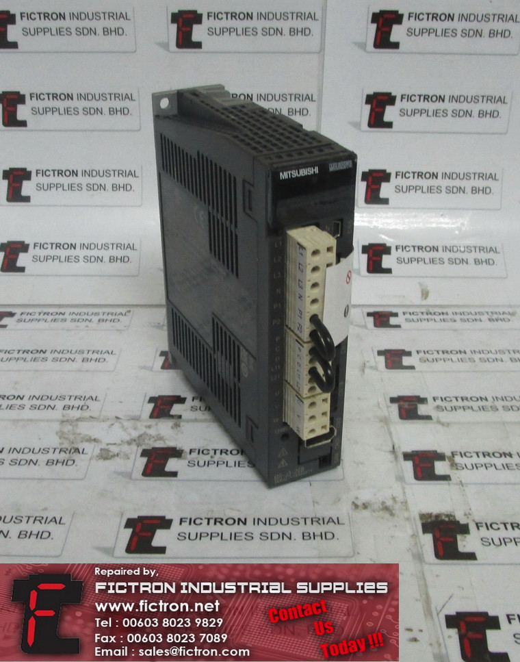 MR-J3-20B MRJ320B MITSUBISHI ELECTRIC AC Servo Amplifier Supply Repair Malaysia Singapore Indonesia USA Thailand