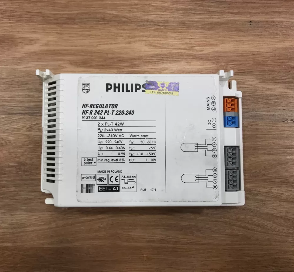 PHILIPS HF-R 242 PLT 220-240V DIMMABLE ELECTRONIC BALLAST 9137001244